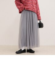 ダブルチュールギャザースカート