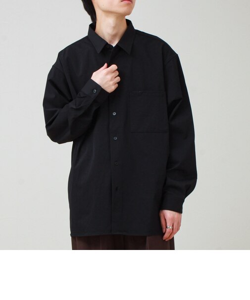 【洗練された高機能/セットアップ対応】ツイルレギュラーシャツ