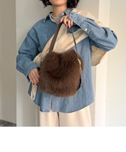 ワンハンドルファーバケツバッグ