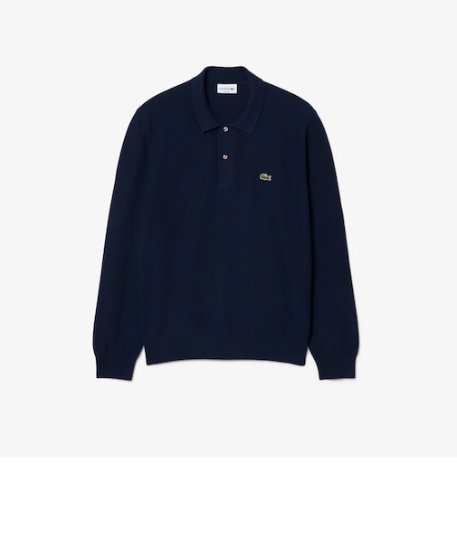 【LACOSTE/ラコステ】ワンポイント ロングスリーブポロシャツ