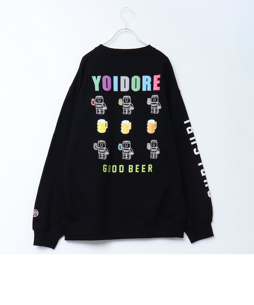 【YOIDORE/ヨイドレ】グビグビブロック クルースウェット