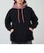 【遊び心あるバイカラー】2-TONE HOODIE ボアフード裏起毛スウェットパーカー