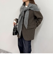 【TWEEDMILL/ツイードミル】トライアングルマフラー