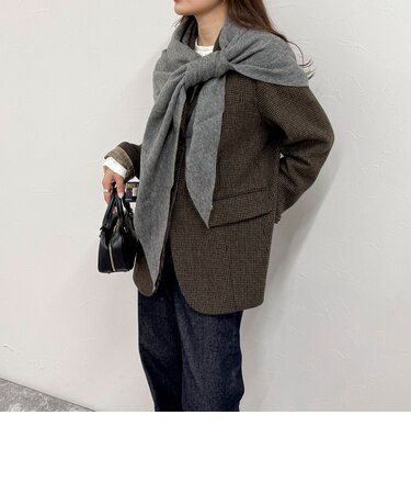 【TWEEDMILL/ツイードミル】トライアングルマフラー