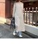 衿付きヘンリーニットワンピース