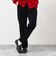 【豊富なサイズ展開/S～XL】コール裏フリースストレッチイージーパンツ