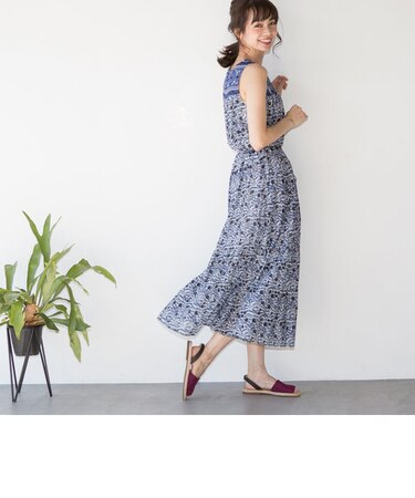 【『リンネル』6月号掲載・Market】プリントマキシワンピース