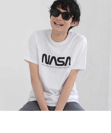 【メンズ】USAコットンNASAグラフィックプリントTシャツ