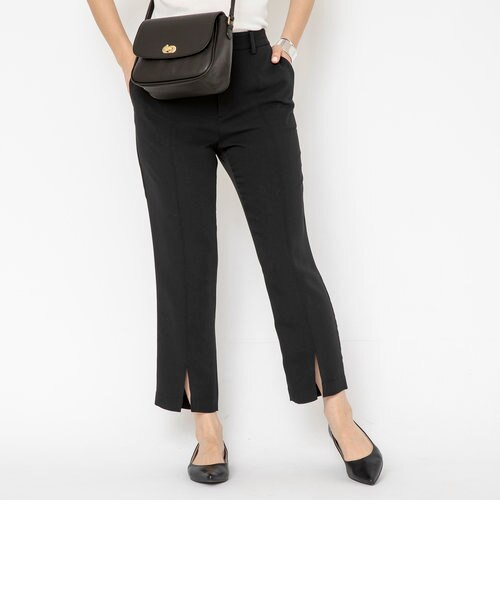 新品未■Kaon カオン■アローズ購入 フロントスリット センタープレス パンツ Aimoon センタープレスパンツ スリットパンツ -ファッション通販