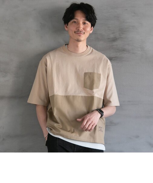 リップストップキリカエハーフスリーブTシャツ