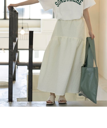 【WEB限定】フクレジャカードフレアスカート