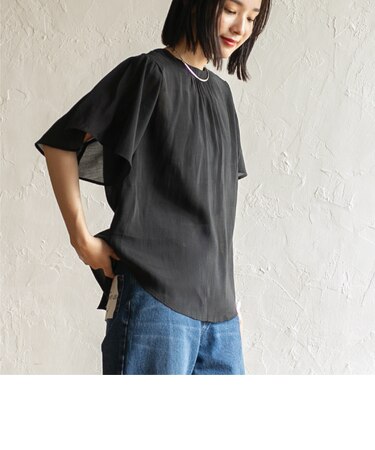 【WEB限定】2WAYフレアスリーブシアーブラウス