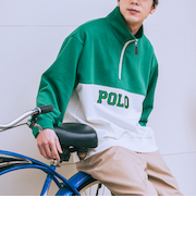 POLO BCS(ポロ・ビーシーエス)別注スタンドハーフジップスウェットプルオーバー