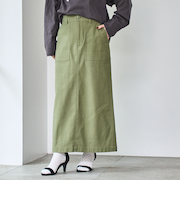 コンフォートバックサテンベイカースカート(WEB限定サイズ)