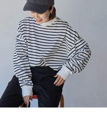 USAコットンリピTロングスリーブTシャツ