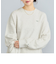 【WEB限定】USAコットンチビ刺繍裏毛スウェット