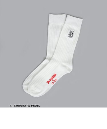 ウルトラ怪獣ワンポイント刺繍クルーソックス