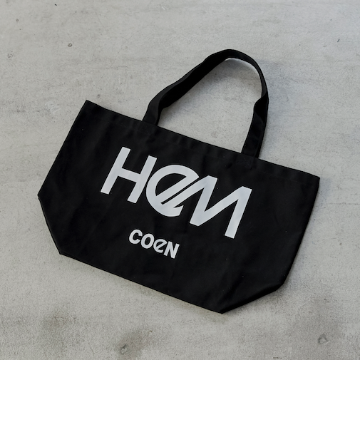 HeM（ヘム）別注ロゴトートバッグLサイズ