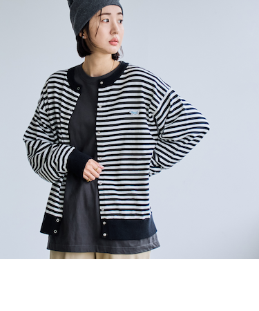 PENNEYS（ぺニーズ）別注天竺ニットスナップカーディガン