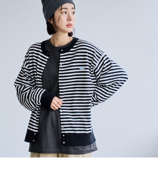 PENNEYS（ぺニーズ）別注天竺ニットスナップカーディガン