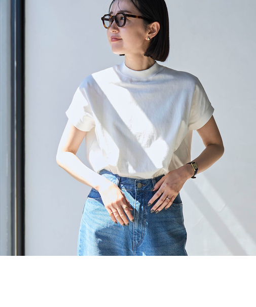 USAコットンリピTフレンチスリーブ