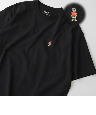 USAコットンワンポイントベア刺繍Tシャツ