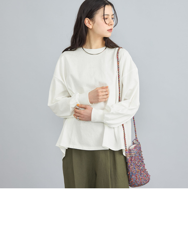 ピグメントドッキング刺繍Tシャツ