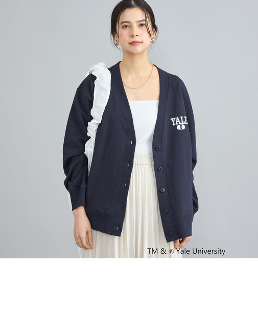 YALE別注ミニ裏毛Vネックカーディガン