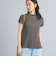 USAコットンハイネックフレンチスリーブワイドリブTシャツ