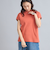 USAコットンハイネックフレンチスリーブワイドリブTシャツ