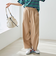 ライトコットンストレッチワイドパンツ