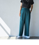 ライトコットンストレッチワイドパンツ