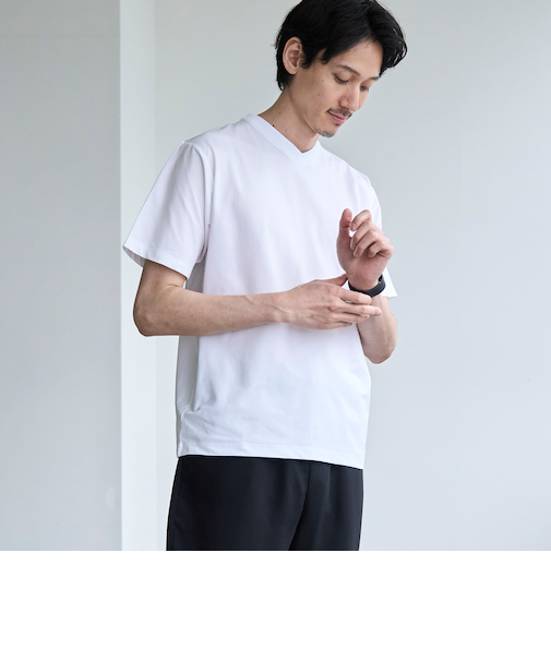 【RONEL】スタンダードVネックTシャツ
