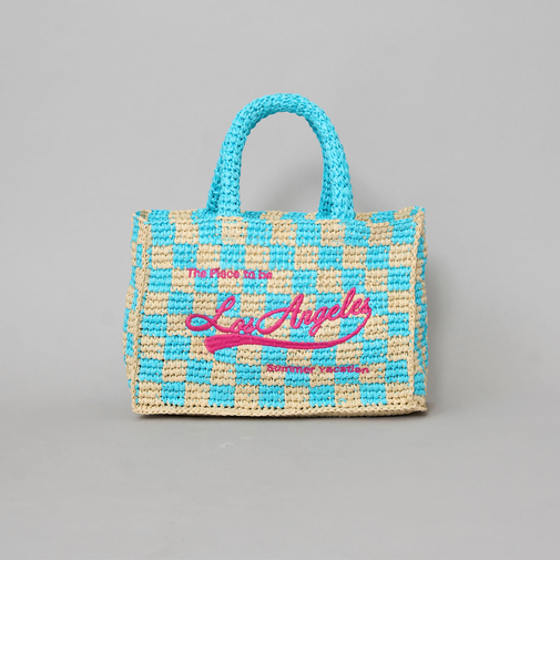 レタード刺繍ペーパートートバッグ