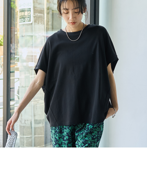 SARAH TWISTドルマンコクーンプルオーバー