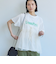 チュールキャミ付きロゴTシャツ