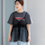 チュールキャミ付きロゴTシャツ