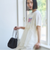 チュールキャミ付きロゴTシャツ