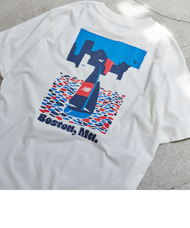 New Balance（ニューバランス）別注リラックスプリントTシャツ