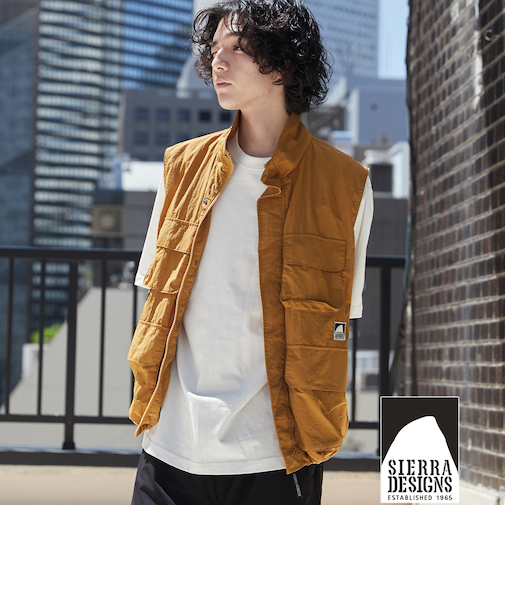 SIERRA DESIGNS（シエラデザインズ）別注ナイロンスタンドカラーベスト