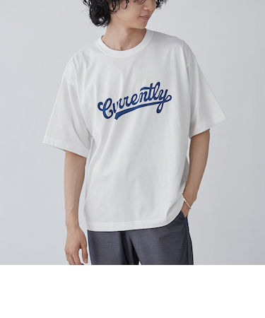 パウダーケミカルウォッシュロゴTシャツ