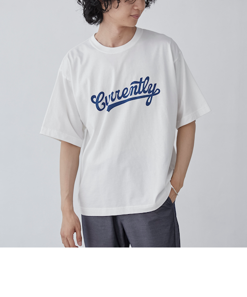 パウダーケミカルウォッシュロゴTシャツ