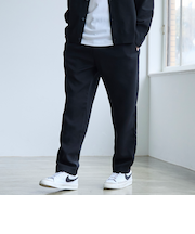 【RONEL】フクレ2重織イージーテーパードパンツ