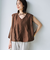 【RONEL】2WAYシアーバルーンブラウス