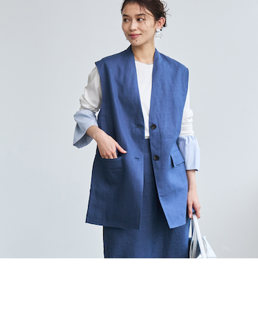 【RONEL】European Flax（ヨーロピアンフレックス） ジレ（セットアップ対応可能）