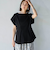 【RONEL】タックワッフルフレンチスリーブカットソー