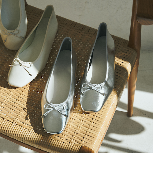 別注】＜repetto(レペット)＞∴MANONマノン シルバーレザーバレー