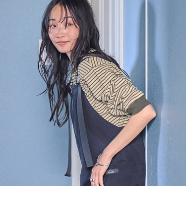 【WEB限定】USAコットンレトロボーダーTシャツ