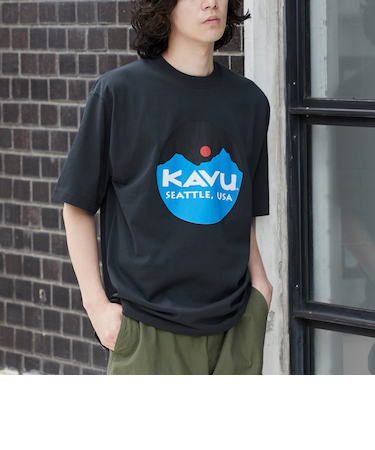 KAVU（カブー）別注マウントロゴTシャツ