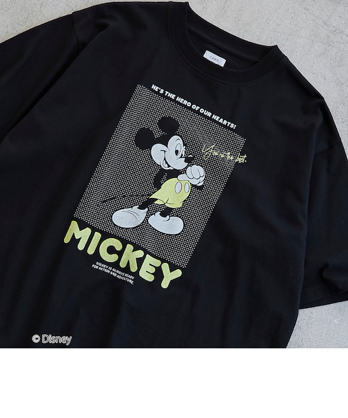coen限定／Disney（ディズニー）フロントプリントTシャツ